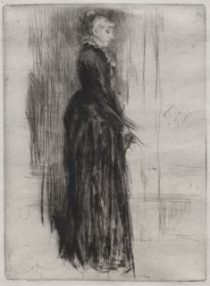 Little Velvet Dress. James McNeill Whistler (American, 1834-1903). Etching