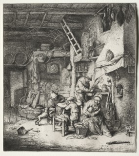 The Family, 1647. Adriaen van Ostade (Dutch, 1610-1684). Etching