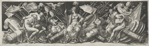 Combats and Triumphs, probably 1560s. Etienne Delaune (French, 1518/19-c. 1583). Engraving; image: