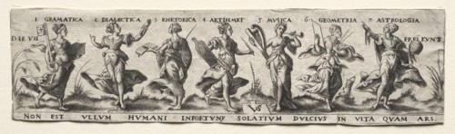 Seven Liberal Arts. Virgilius Solis (German, 1514-1562). Engraving