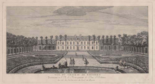 Chateau of Bagnolet. Jacques Rigaud (French, 1681-1754). Engraving