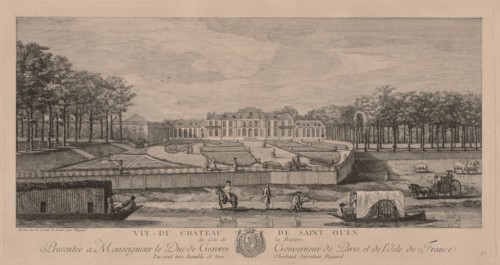 The Chateau of Saint Ouen. Jacques Rigaud (French, 1681-1754). Engraving