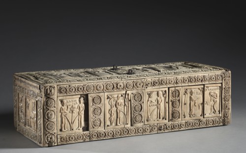 Ivory Box with Scenes of Adam and Eve, 1000-1100s. Byzantium, Constantinople, Byzantine period,