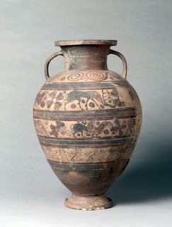 Amphora, 600s BC. Italy, Etruscan, 6th Century BC. Earthenware; overall: 63.2 cm (24 7/8 in.).