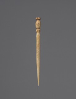 Hairpin, 400s BC. Greece, 5th Century BC. Ivory; overall: 7.5 cm (2 15/16 in.).