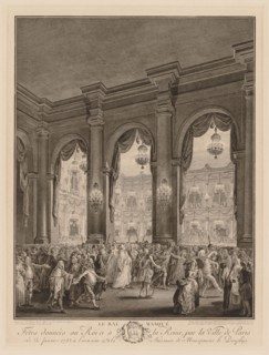 The Masked Ball, 1782. Jean-Michel the Younger Moreau (French, 1741-1814). Engraving