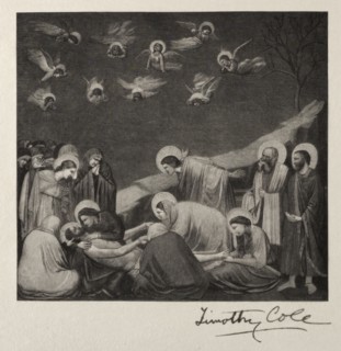 The Entombment, 1887. Timothy Cole (American, 1852-1931). Wood engraving