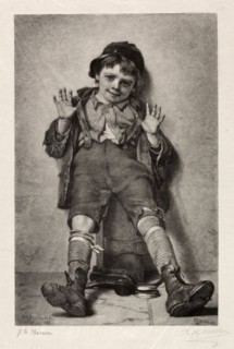 I'm Perfectly Happy, 1886. Richard Alexander Muller (American). Wood engraving