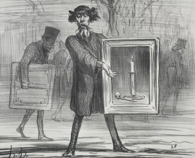 Published in le Charivari (6 April 1859): The Exhibition of 1859 (plate 1): They have Refused this,