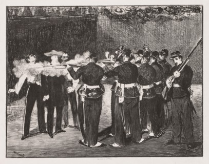 The Execution of Emperor Maximilian, 1867. Edouard Manet (French, 1832-1883). Lithograph
