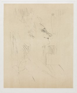 Yvette Guilbert Intoxicated, 1898. Henri de Toulouse-Lautrec (French, 1864-1901). Lithograph