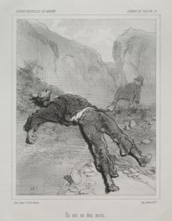 Chemin de Toulon. Paul Gavarni (French, 1804-1866). Lithograph