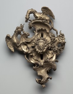 Wall Decoration, 1715-1725. France, Regency Period, 18th Century. Wood; overall: 32.4 x 24.8 cm (12