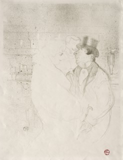 Ida Heath at the Bar, 1894. Henri de Toulouse-Lautrec (French, 1864-1901). Lithograph