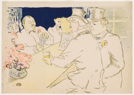 The Irish and American Bar, Rue Royale, 1896. Henri de Toulouse-Lautrec (French, 1864-1901).