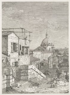 Views:  La Maison a l'inscription, 1735-1746. Antonio Canaletto (Italian, 1697-1768). Etching