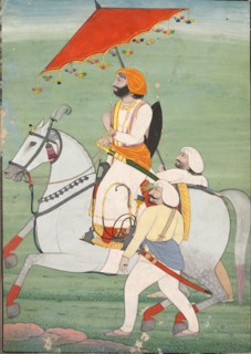 Raja Gulab Singh, c. 1830-1840. India, 19th century. Color on paper; overall: 19.8 x 13.8 cm (7