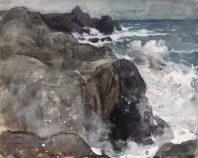 Storm on the Island of Yeu, 1916. Auguste Louis Lepère (French, 1849-1918). Watercolor and gouache