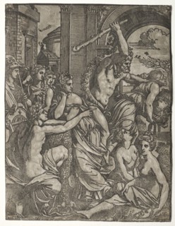 Hercules Driving Envy from the Temple of the Muses, 1522-24. Ugo da Carpi (Italian, c. 1479-c.