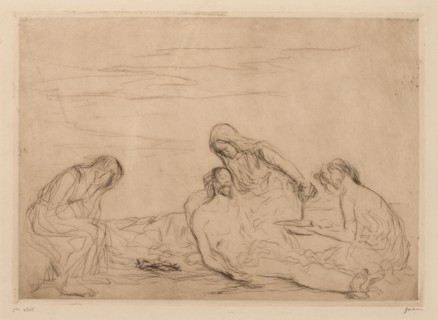 Pieta. Jean Louis Forain (French, 1852-1931). Etching