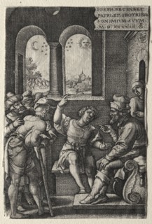 The Story of Joseph:  Joseph Recounting his Dreams to his Father, 1544. Georg Pencz (German, c.