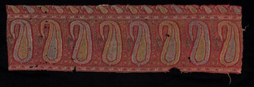 Border of a Shawl, 1800s. India, Punjab, 19th century. Tapestry twill; wool; overall: 18.5 x 64.8