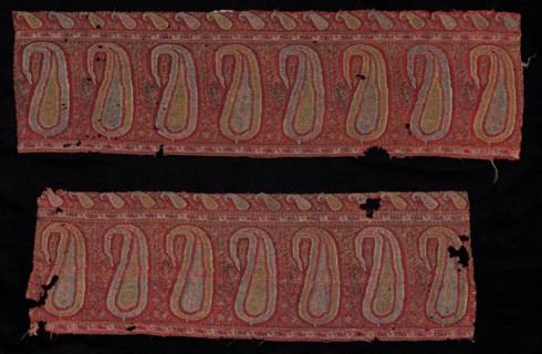 Border of a Shawl, 1800s. India, Punjab, 19th century. Tapestry twill; wool; overall: 18.5 x 64.8