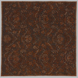 Head Cloth, late 1800s. Indonesia, Central Java, late 19th century. Batik; cotton; overall: 104.1 x