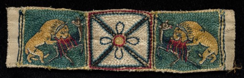 Fragment, 1700s - 1800s. India, Jaipur, 18th-19th century. Embroidery: silk on cotton tabby ground;