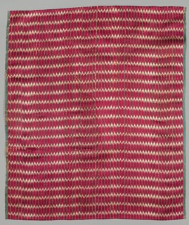 Fragment (Mashru: Textile made for Muslim Market), 1800s - early 1900s. India, Surat, 19th - early