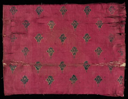 Brocaded Book Cover, 1800s. India, 19th century. Brocade; silk and cotton; overall: 21 x 29.2 cm (8