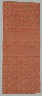 Brocade, 1700s - 1800s. India, Gulbarga, 18th-19th century. Brocade, "himru"; silk; overall: 81.3 x