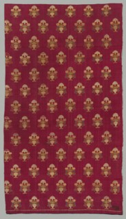 Brocade, 1700s or 1800s. India, Surat, 18th or 19th century. Brocade, "himru"; silk and cotton;