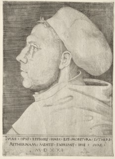 Martin Luther. Lucas Cranach (German, 1472-1553). Engraving