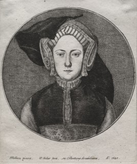 Catherine of Aragon, 1647. Wenceslaus Hollar (Bohemian, 1607-1677). Etching