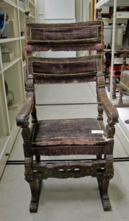 Armchair, 1500s. Italy, 16th century. Walnut; overall: 148.3 x 66 x 54.6 cm (58 3/8 x 26 x 21 1/2