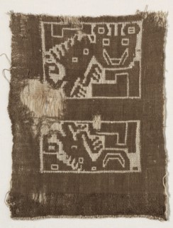 Fragment of a Double Cloth, c. 1100-1400. Peru, Central Coast, Chancay, 12th-15th century. Tabby