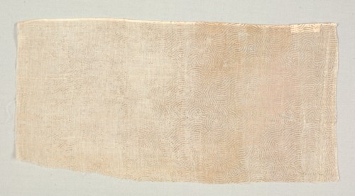 Fragment of Draped Court Apparel, 1700s. India, Rajasthan or Northern Deccan, 18th century. Block