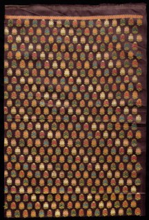 Fragment, 1800s. India, 19th century. Brocade, "himru"; overall: 57.8 x 39.1 cm (22 3/4 x 15 3/8 in