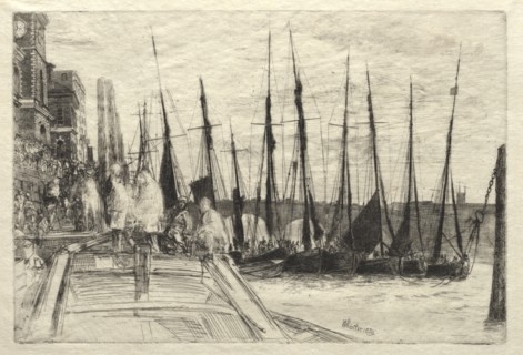 Billingsgate, 1859. James McNeill Whistler (American, 1834-1903). Etching