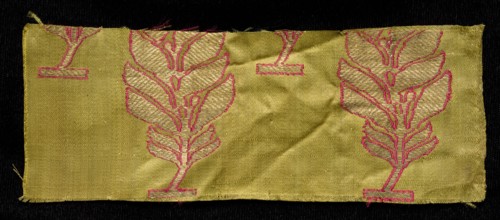 Brocade, 1800s. India, Benares ?, 19th century. Brocade, "kimkhwab"; silk and gold; overall: 6.4 x