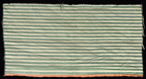 Fragment, 1800s. India, Surat, 19th century. Cotton and silk; overall: 31.1 x 16.5 cm (12 1/4 x 6