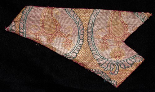 Brocade, 1800s. India, Benares, 19th century. Brocade, "kimkhwab"; silk with metal ground; overall: