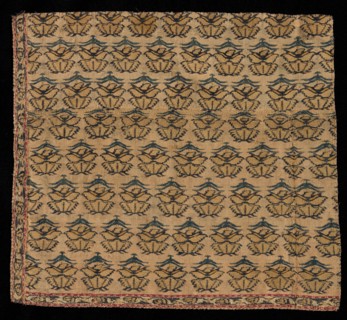 Corner Fragment of a Shawl, late 1700s. India, Kashmir, late 18th century. Tapestry twill; overall:
