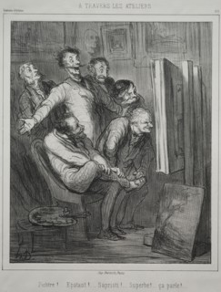 Souvenirs d'Artistes: Through the Studios, 1862. Honoré Daumier (French, 1808-1879). Lithograph;