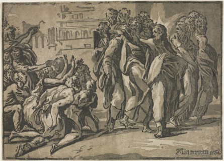 Christ Healing the Lepers, 1608. Guiseppe Rossigliani (Italian, c. 1510-), after Parmigianino