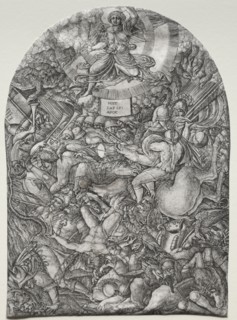 The Apocalypse: The Angel in the Sun Calling the Birds of Prey, 1500s. Jean Duvet (French,