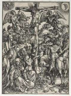 The Large Passion:  The Crucifixion, c. 1497-1500. Albrecht Dürer (German, 1471-1528). Woodcut