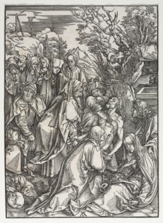 The Great Passion:  The Deposition. Albrecht Dürer (German, 1471-1528). Woodcut