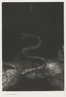 The Apocalypse of Saint John:  And Chained Him for a thousand Years, 1899. Odilon Redon (French,
